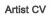 Artists CV